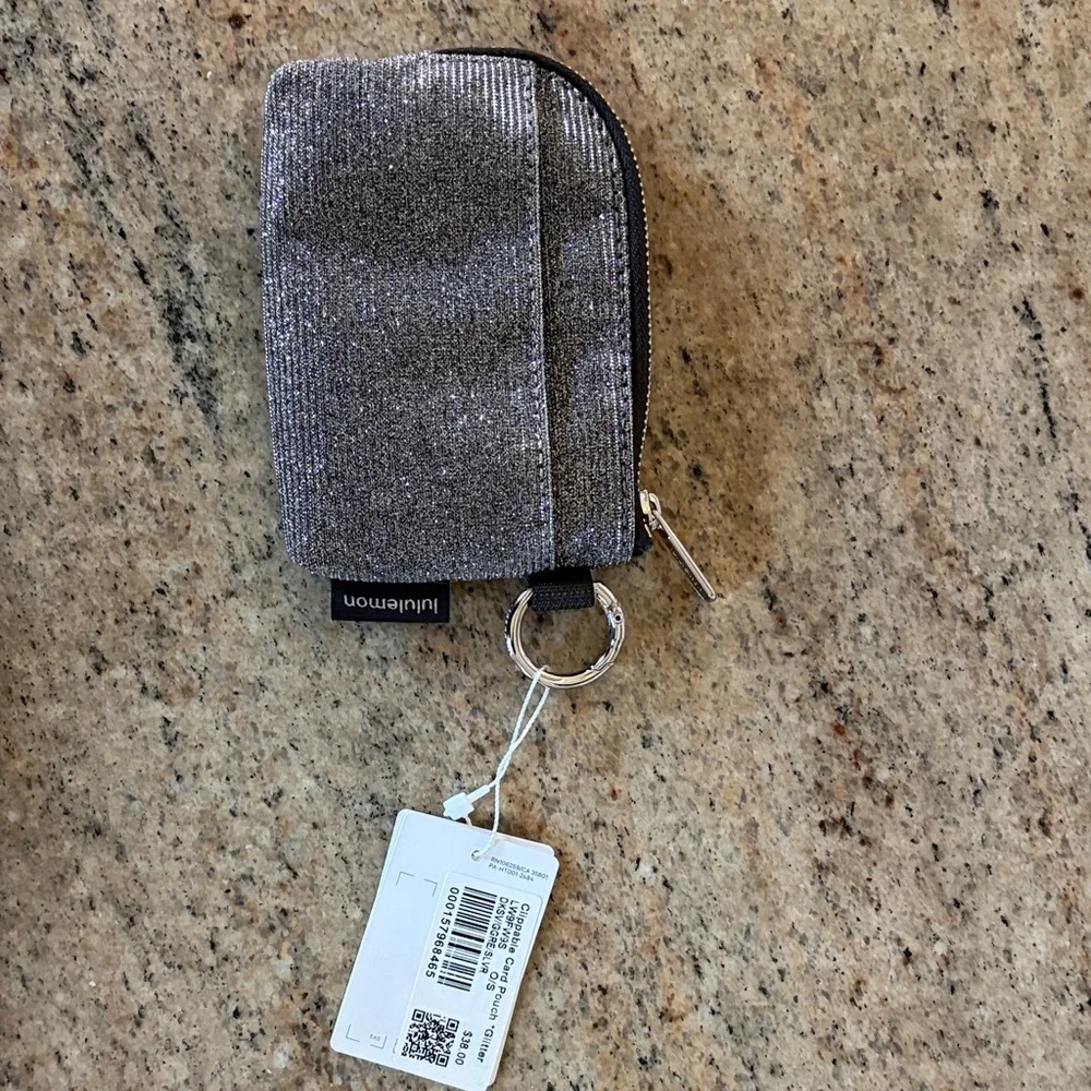 lululemon athletica Sparkle Silver Card & Tech Pouch - Picture 2 of 2